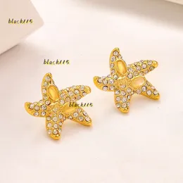 Stud Stud Quality 18K Plated Luxury Brand Designers Letters 2024 Stud Rostless Steel Star Geometric Famous Women Steel Seal Print Earring Wedding Party Jewerlry