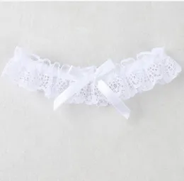 Neu kommen verkaufen weiße Spitzenstrumpfbänder mit Schleife und Blumen, Beinring, Hochzeit, Brautstrumpfbänder, shuoshuo65886055193