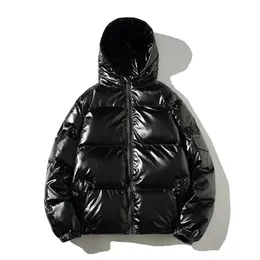 Vestes d'hiver couleur unie Parka hommes veste à capuche épaisse 2023 nouveau manteau Haruku chaud mâle décontracté vestes à glissière coupe-vent vêtements d'extérieur