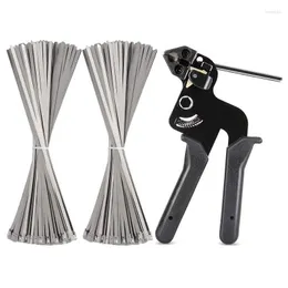 Outros suprimentos de jardim 300pcs laços de aço inoxidável e ferramenta de envoltório de metal zip para 4,6 x 270mm entrega de gota em casa pátio gramado dh6ph