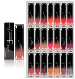 Pudaier Matte Lip Gloss 21 Colors Enhance Color Women Fashion Long Last Natural Metallic Sexy Nude Moisturize Makeup Lipgloss8250461
