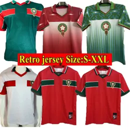 モロッコ1994 1995 1998 2023レトロモロッコサッカージャージークラシックハキミZiyech en-nesyri ouakili neqrouz bassir saiss maroc maillot el hadriuiサッカーシャツ