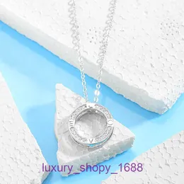 Collana con ciondolo per pneumatici per auto Migliore vendita Regalo di compleanno di Natale Anello in argento sterling S925 Collana AMORE per ragazze con diamanti Advanced Sense con scatola originale Pan