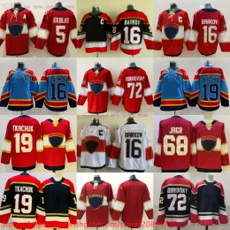 Neues Eishockey-Trikot für Herren, 19 Matthew Tkachuk, Retro-Blau, 16 Aleksander Barkov, Aaron Ekblad, Sergei Bobrovsky, Trikots, Blank Stitch, Team, Weiß, R 95