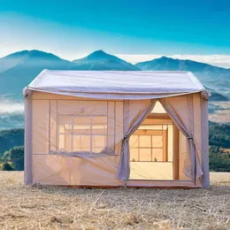 Tende e Ripari Tenda Iatable Sky Curtain Integrato Esterno Portatile Pieghevole Antipioggia Cabina Ispessita Attrezzatura da campeggio