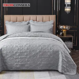 240x250cm Bedspread for Bed Blanket Quilts Set Cotton Washed Quilt Pillowcase Soft Warm Bedding King Double 220x240cm 240109