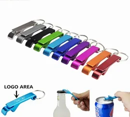 Multifunktionell nyckelring Ring Creative Bottle Opener Beer PRAKTISK MULTIFUNCTIONAL PORTABLE ADVERNISING Custom Logo Cap Remover9570310