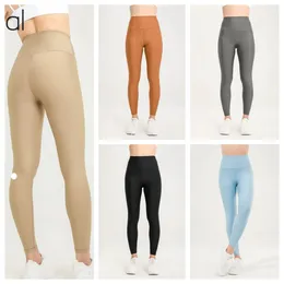 Al-0031 Kadın Moda Yoga Kıyafet Parlak Yoga Pantolon Parlak Yüksek Belli Şeftali Butt Nude Koşu Fitness Pantolon