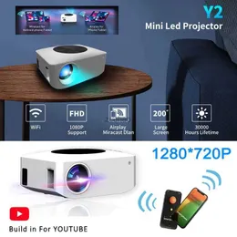 Projektory 4K WIFI Wireless Projectors Wsparcie Outdoor 1080p mini projektory 360 kino kina domowego HDMI Smart TV na iOS L240105