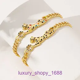 High Quality Car tires's Stainless Steel Designer Necklace Jewellery New Micro Inlaid Zircon Leopard Bracelet Copper Plated 18K Gold Persona With Original Box