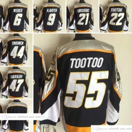 1998-2008 Movie Retro CCM Hockey Jersey broderi 6 Shea Weber 9 Paul Kariya 21 Filip Forsberg 22 Jordin Tootoo 44 Kimmo Timonen 47 Alexand 32