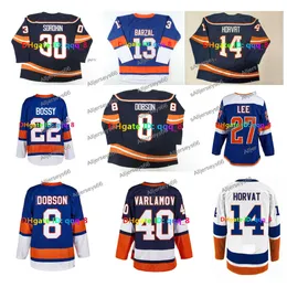 Mathew Barzal Bo Horvat Aldiners Hockey Jersey Ilya Sorokin Noah Dobson Brock Nelson Anders Mike Y Jean-Gabriel Pageau Adam Pelech Blue