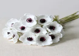 Real toque artificial anêmona seda flores artificiais flores para casamento segurando falso casa jardim decorativo grinalda 8442959