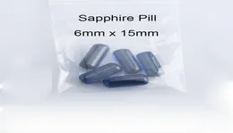 Sapphire Pills 4mm 6mm 10mm kvarts Terp Pearl Dab Ball Insert Lysande Glowing Blue Green Clear Quartz Pearl för Quartz Terp Slurp6520135