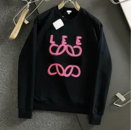 pink Letter Embroidered Sweatshirt mens Women Hoodies fashion Designer Streetwear Pullovers Femme Casual jumpers Luxury Tops 5XL