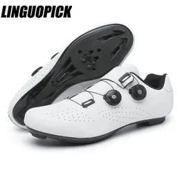 أحذية ركوب الدراجات MTB SPD CLEAT SELF-LOCKing Mountain Bike Sneakers Men's Road Cycling Footwear Bicycle Shoes Flat 240108