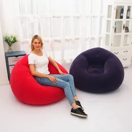 كراسي أريكة كبيرة قابلة للنفخ PVC Lounger Bean Bag Bag Bag Pouf Puff Couch Tatami Supply 240109