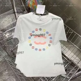 3XL CC 4XL Kanallar C Boyun Erkekler Tişörtler Yuvarlak Giyim Fransa Modeli Sleep Mektup Grafik Koç Baskı Çift Kısa Moda Pamuk Üstleri Tees 1JMO 662I NXT7