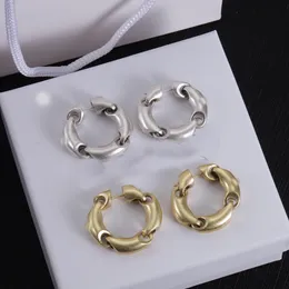 여성을위한 Bal Titanium Steel Stud Earring Exquisite 간단한 패션 C 다이아몬드 골드 컬러 링 레이디 귀걸이 사랑 보석 선물