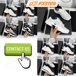 Luxury chan Designer Casual Running Shoes Sneakers Vintage Leather Trainers Fashion Style Patchwork Leisure Shoes Platform Print Sneaker EUR39-44 Shoes