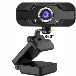 كاميرات الويب الجديدة كاميرا ويب 1080P HD Web Camera Focus مع Microphone USB Plug Web Cam للكمبيوتر الكمبيوتر المحمول كمبيوتر محمول Mini Cameral240105