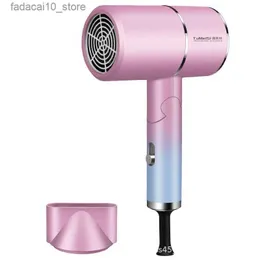 Hair Dryers Origianl Powerful 800W Hair Dryer Fast Styling Blow Dryer Hot And Cold Adjustment Air Dryer Nozzle For Barber Salon Tools Q240109