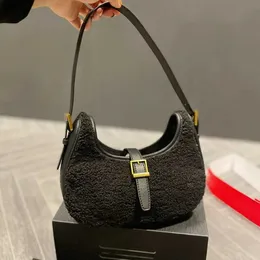Y-Bag Uses Lamb Wool Counter Loodbag Winter Plush Tote Bag Bags Women Women Shopping Handle Pass Parss