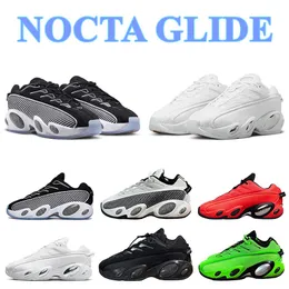 Nocta Glide Tasarımcı Erkek Ayakkabı Sıradan Ayakkabı Siyah Beyaz Parlak Kızıl Yeşil Strike Üçlü Black Beyaz Erkekler Eğitmenler Günlük Spor Spor ayakkabıları koşu yürüyüş