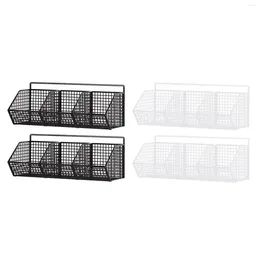 Panier de Fruits suspendu minimaliste, 2 pièces, rangement de cuisine, 3 grilles, décor de ferme mural pour salle de bains, Fruits et légumes collations