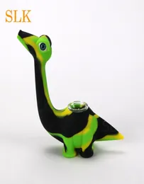 Kit de cachimbos de silicone inquebrável com 2 acessórios dab portátil cachimbo de dinossauro borbulhador nova chegada9618332