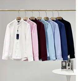 Mens Shirts Top small horse quality Embroidery blouse Long Sleeve Solid Color Slim Fit Casual Business clothing Long-sleeved shirt Normal size multiple colour 5234