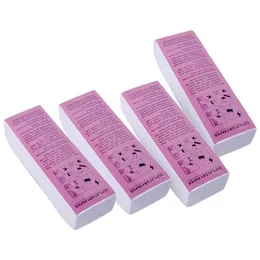 Epilator 4 Juegos de Papel Depilatorio Desechable No Tejido Grueso Papel de Cera de Abeja 100 Piezas