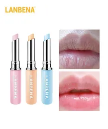 Lanbena Chameleon Lip Balm Longlasting ترطيب التغذية الطبيعية تقليل الخطوط الدقيقة لتغيير درجة حرارة الشفة الشفاه Care2217898