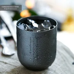 Kupalar vintage serisi paslanmaz çelik kahve fincanı basit nordic tasarım bira kupa kokteyli çay fincanı espresso fincan tumbler içmek