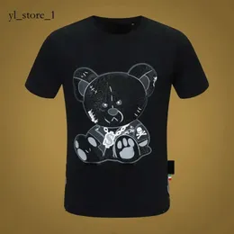 Philip Plein Herren-Designer-T-Shirts Phillip Plein Schädel Philipps Plein Mann-T-Shirts Klassische hochwertige Hip-Hop-Mode PLEIN BEAR T-Shirt