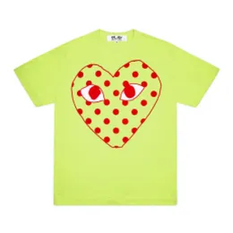 Designer TEE Com Des Garcons PLAY Logo Polkadot Logo in Pink Polka Dots T-Shirt Unisex Japan Best Quality EURO size