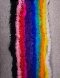 2 metre PC uzunluğu kabarık tüy boa Noel dekor Marabou Feather Boa Tüyler Yeni Yıl Dekorasyonu Türkiye Feather7133212