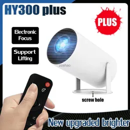 أجهزة العرض Ditong HY300 Plus HD Projector 4K 1280x720p Android 11 WiFi6 250ansi LED Video Home Theatre Phone Proyectores Moviel240105