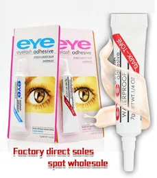 Nya lim falska ögonfransar ögonfransning limma makeup klart vita svart vattentäta sminkverktyg 7g 2 färger4717097