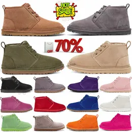 Designer Australia Classic Neumel Stivale in pelle scamosciata Stivali invernali da neve Uomo Donna Caviglia al ginocchio da uomo australiano Newm Serie 2 Stivaletti in pile pelliccia pelosa ragazze scarpa calda