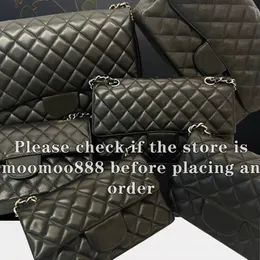 12A All-New Mirror Quality Designer Womens Mini Square Bag Médio Caviar Lambskin Quilted Bolsa Pequena Caixa De Ombro Preto Jumbo Double Flap Bags Luxurys Handbags