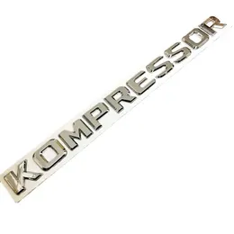 3D ABS KOMPRESSOR Car Trunk Emblem Badge For Mercedes C200 C180 W203 W204 E200 SLK CLK 230 KOMPRESSOR Sticker Accessories