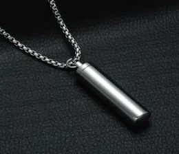 Latest High Quality Stainless Steel Pendant Mini Storage Container Snuff Bottle Pill Spice Miller Herb Smoking Case Box Necklace H3919211