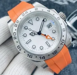 Мужские женские часы Air King Explorer Часы с автоматическим механическим механизмом Полностью нержавеющая сталь с раздвижной застежкой Керамические сапфировые наручные часы Super
