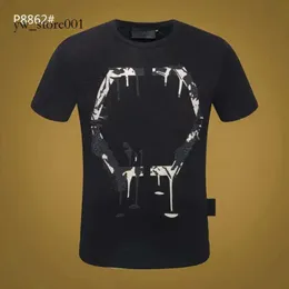 Plein ayı tişört erkek tasarımcı tshirts Phillip Plein Kafatası Philipps Plein Man T-Shirts Klasik Yüksek Kaliteli Hip Hop Philip Plein 2844