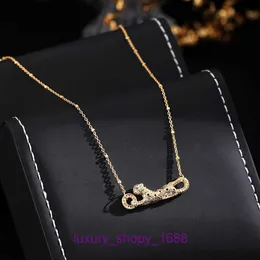 High Quality Car tires's Stainless Steel Designer Necklace Jewellery version genuine gold electroplated spotted leopard necklace plated en With Original Box