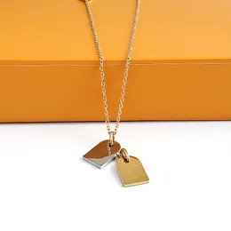 Nuovo design di alta qualità Design Aereo Airplane Lock Lock Diamond Nemond Necklace Chain Titanium in acciaio inossidabile Uomini Donne classiche Collane di moda Gioielli regalo