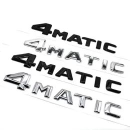 3D ABS Chrome Black 4 Matic 4Matic Emblem Letters Nameplate Car Strunk Badge for Mercedes Benz 4Matic Sticker Associory