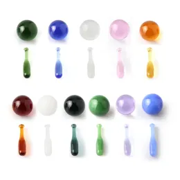 Beracky Glass Base Ball Terp Slurper Smoking Set 20mmOD Ensembles de marbre coloré pour Slurpers Quartz Banger Nails Eau Bongs Dab Rigs Pipes LL