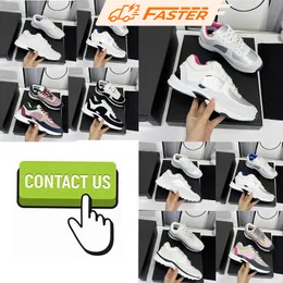 Luxury chan Designer Casual Running Shoes Sneakers Vintage Suede Leather Trainers Fashion Style Patchwork Leisure Shoes Print Sneaker EUR39-44 Shoes